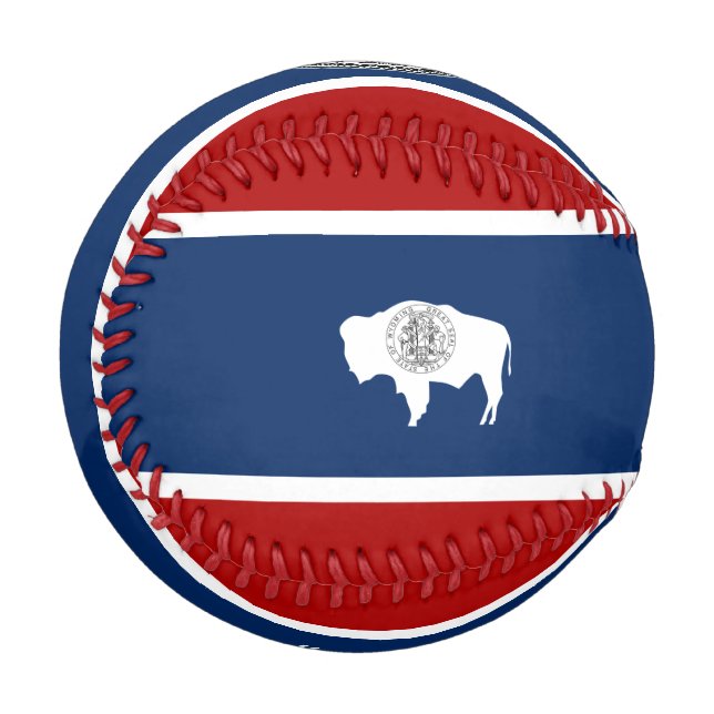 Wyoming flag baseball (Front Left)
