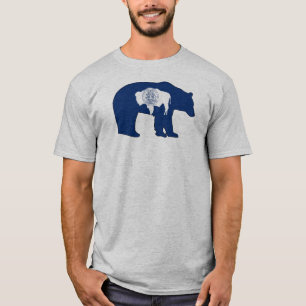 Wyoming Flag Bear T-Shirt