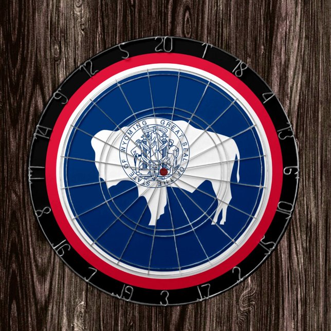 Wyoming Flag Dartboard & Wyoming / USA game board (Creator Uploaded)