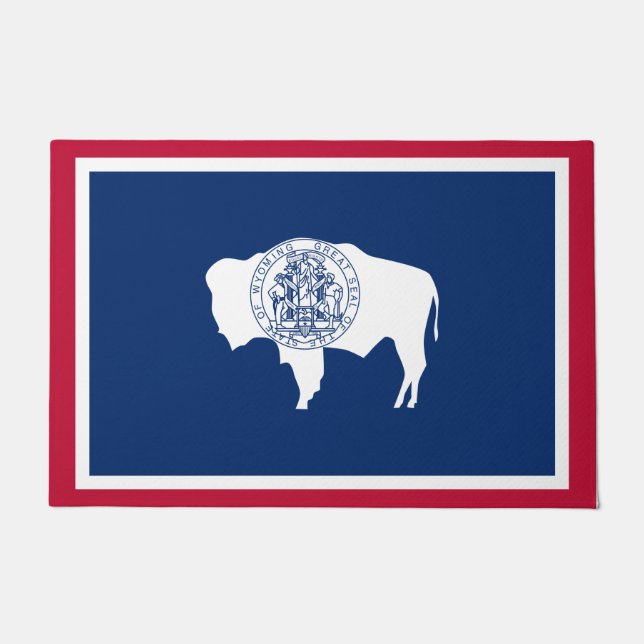 Wyoming Flag Doormat (Front)