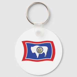 Wyoming Flag Keychain