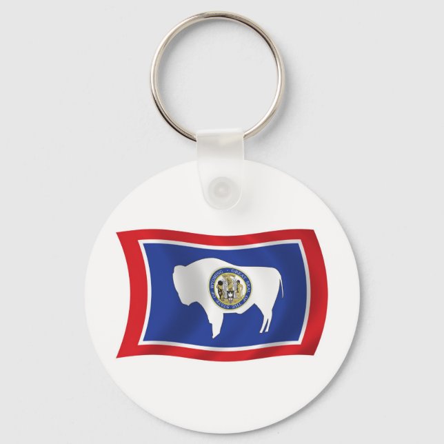 Wyoming Flag Keychain (Front)