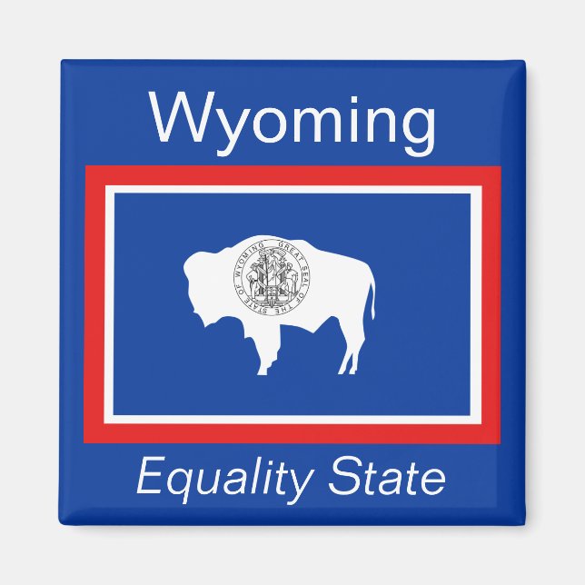 Wyoming Flag Magnet (Front)