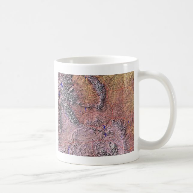 Wyoming Flag + Map Mug (Right)