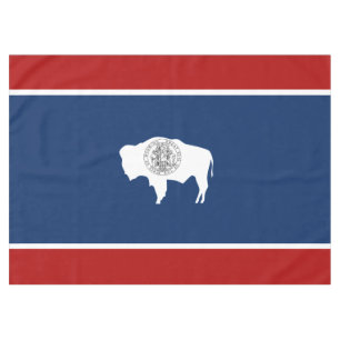 Wyoming flag tablecloth