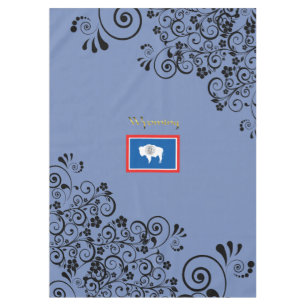 Wyoming flag tablecloth