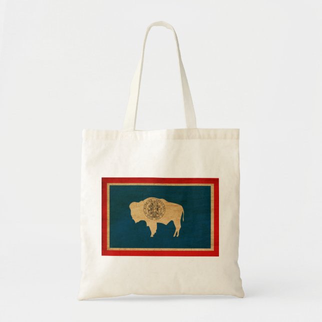 Wyoming Flag Tote Bag (Front)