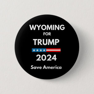 Wyoming For Trump President Election Republican 6 Cm Round Badge