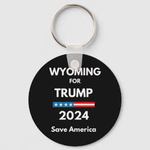 Wyoming For Trump President Election Republican  Key Ring