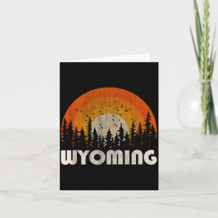 Wyoming - funny nature vintage hiking 60s 70s 80s card