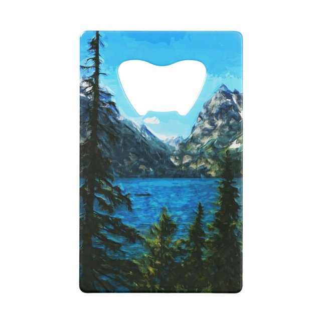 Wyoming Grand Teton Mountains Abstract (Front)