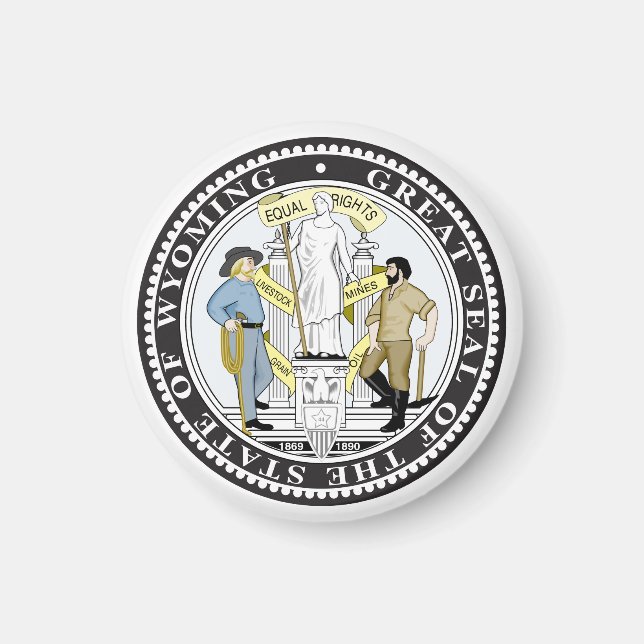 Wyoming great seal magnet (Front)