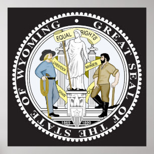 Wyoming great seal poster