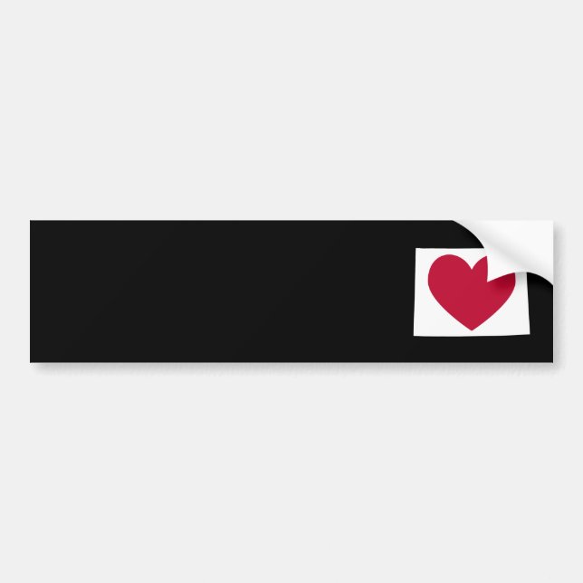 Wyoming Heart Bumper Sticker (Front)