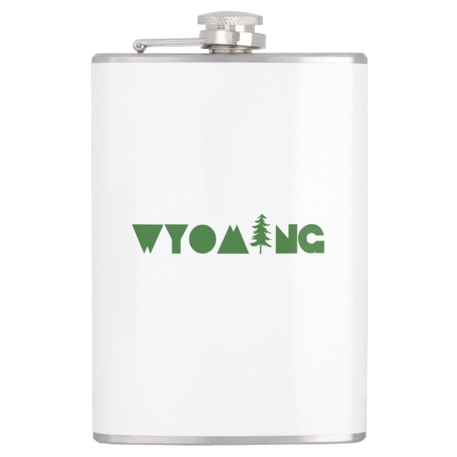 Wyoming Hip Flask (Front)