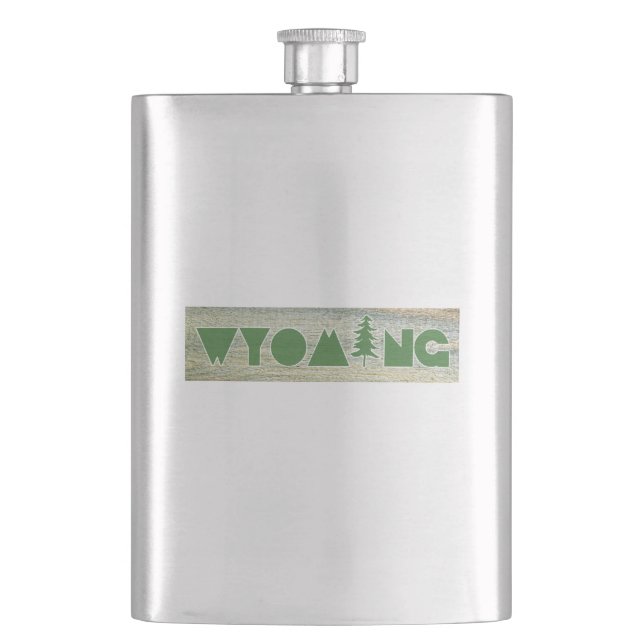 Wyoming Hip Flask (Front)