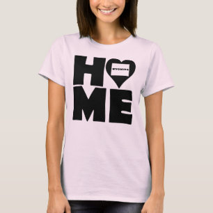 Wyoming Home Heart State Tees T-Shirt