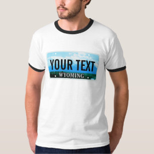 Wyoming License Plate T-Shirt