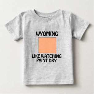 Wyoming - Like Watching Paint Dry Baby T-Shirt