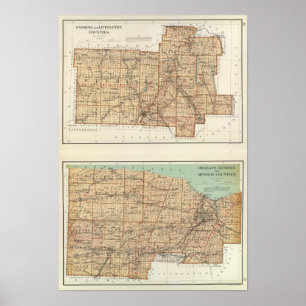 Wyoming, Livingston, Orleans, Genesee Poster