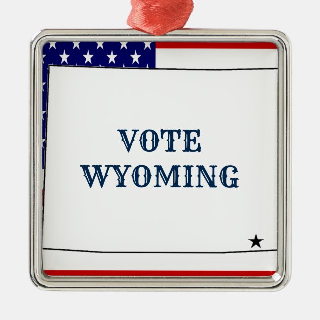 WYOMING METAL TREE DECORATION (Front)