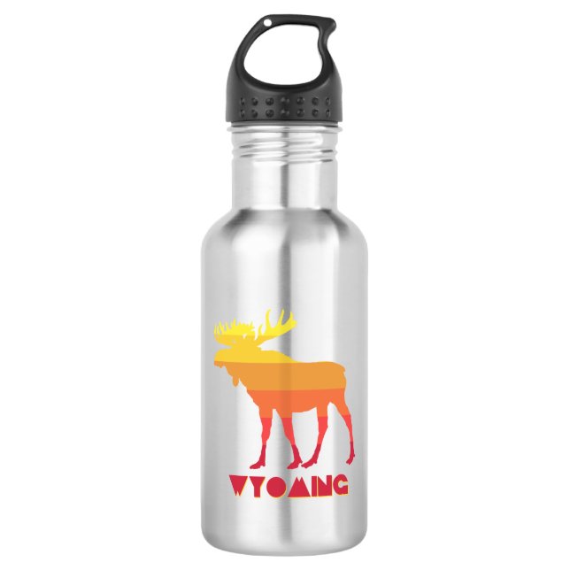 Wyoming Moose 532 Ml Water Bottle (Front)