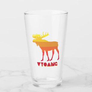 Wyoming Moose Glass
