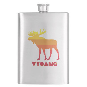 Wyoming Moose Hip Flask