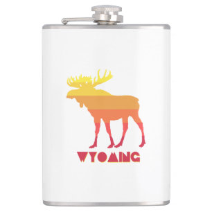 Wyoming Moose Hip Flask
