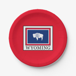 Wyoming Paper Plate