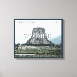 Wyoming Poster Canvas Print