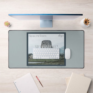 Wyoming Poster Desk Mat