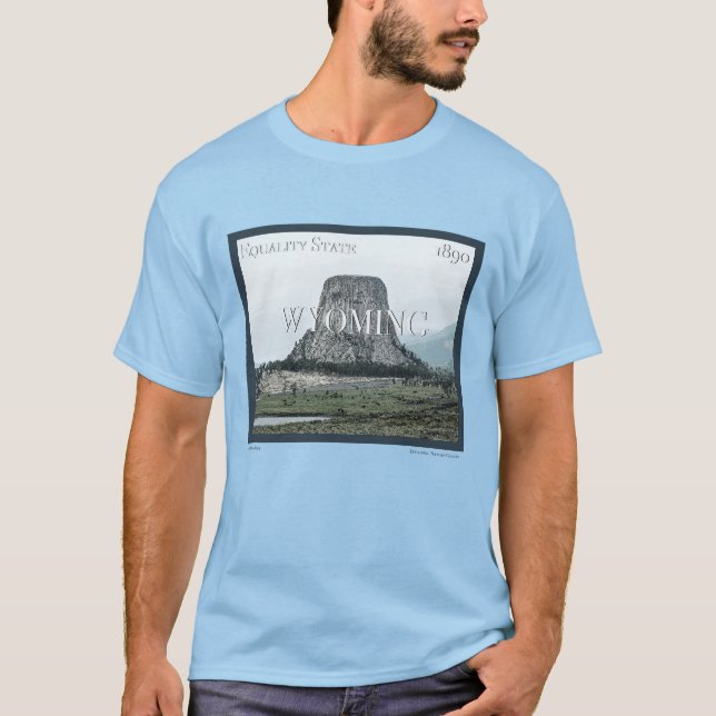 Wyoming Poster T-Shirt (Front)