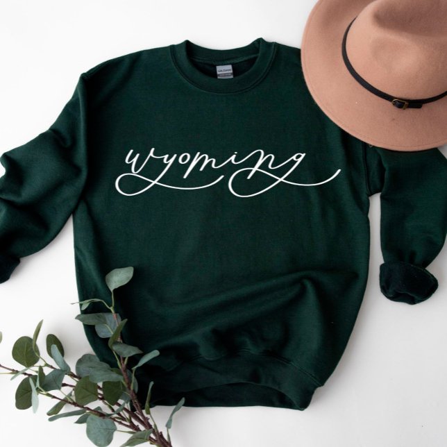 Wyoming Script State Women’s Sweatshirt (Creator Uploaded)