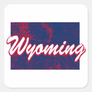 Wyoming Square Sticker