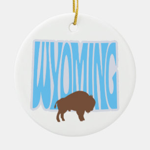 Wyoming State Christmas Tree Ornament