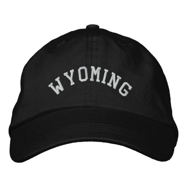 Wyoming State Embroidered Embroidered Hat (Front)