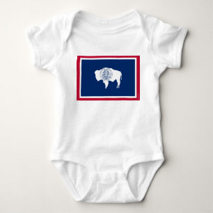 Wyoming State Flag Baby Bodysuit