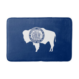 Wyoming State Flag Bath Mat