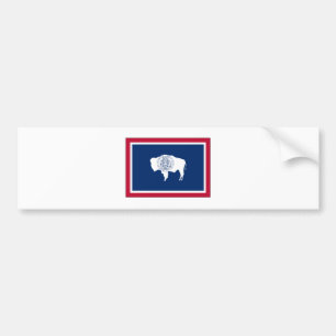 Wyoming State Flag Bumper Sticker