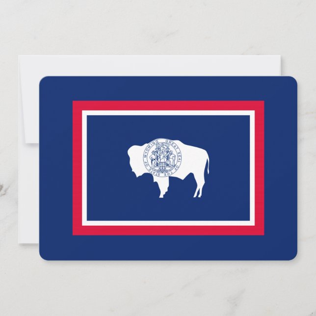 Wyoming State Flag Design Decor (Front)