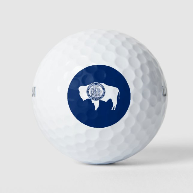 Wyoming State Flag Golf Balls (Front)