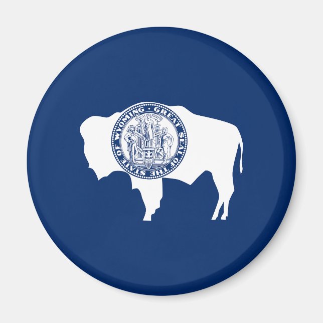 Wyoming State Flag Magnet (Front)
