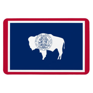 Wyoming state flag magnet