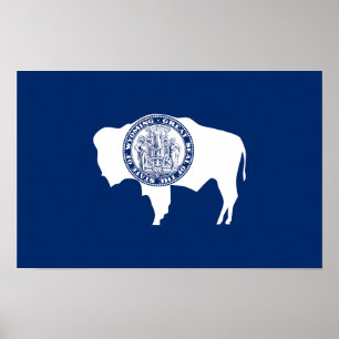 Wyoming State Flag Poster