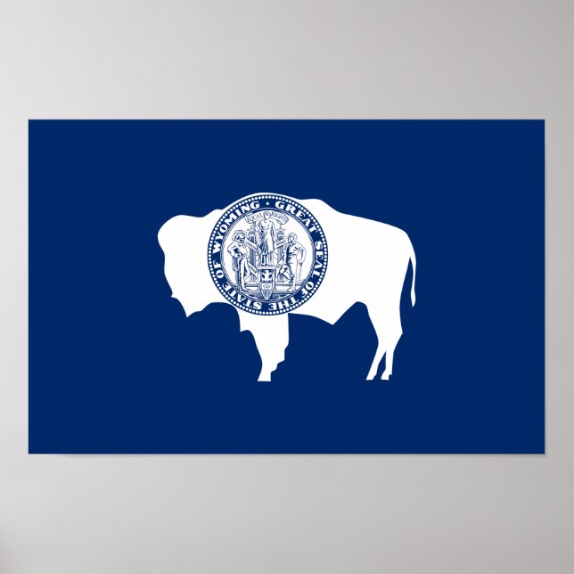 Wyoming State Flag Poster (Front)
