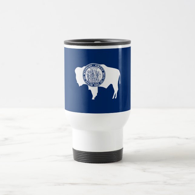 Wyoming State Flag Travel Mug (Center)