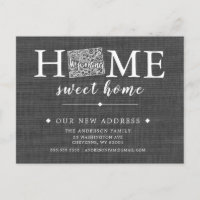 WYOMING State Moving Announcement Post Card