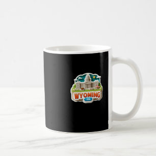 Wyoming Sticker  Coffee Mug