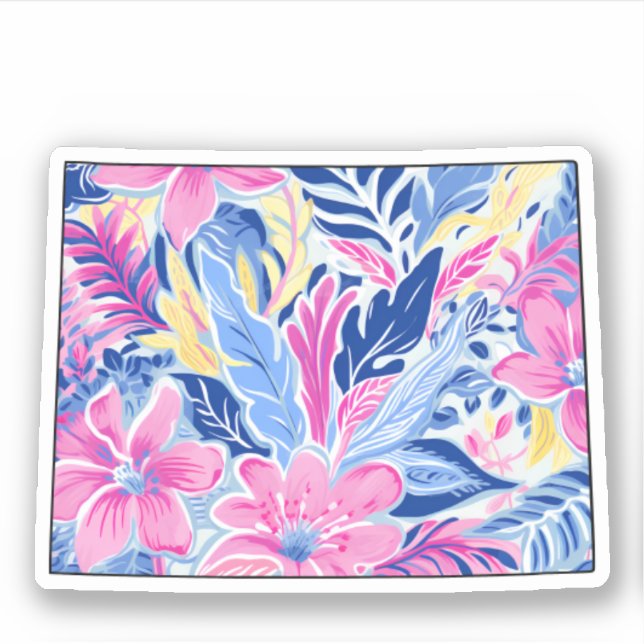 Wyoming - Summer Sticker - Lilly Inspired (Front)